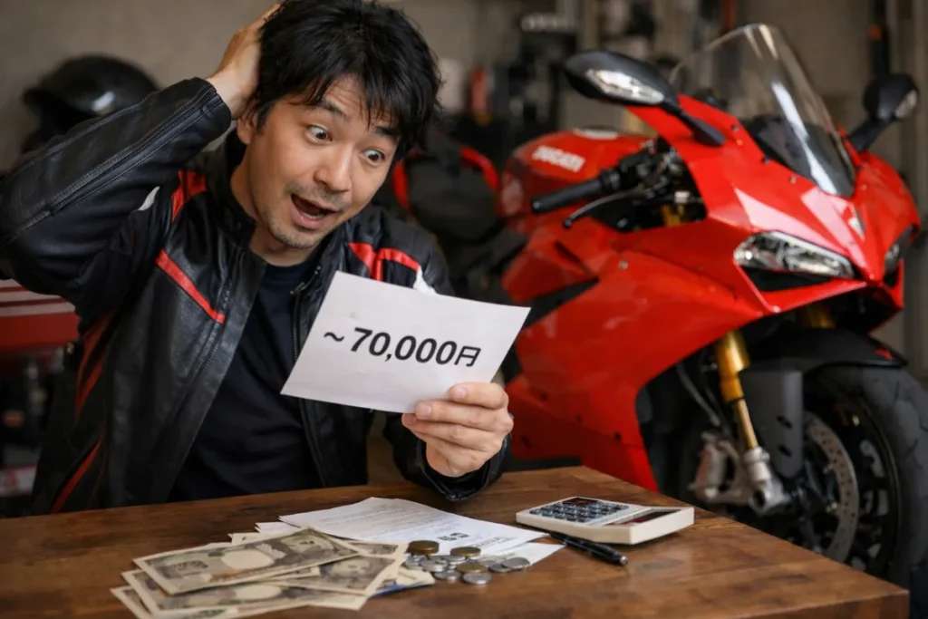 ドゥカティの車検費用の相場はこのくらい