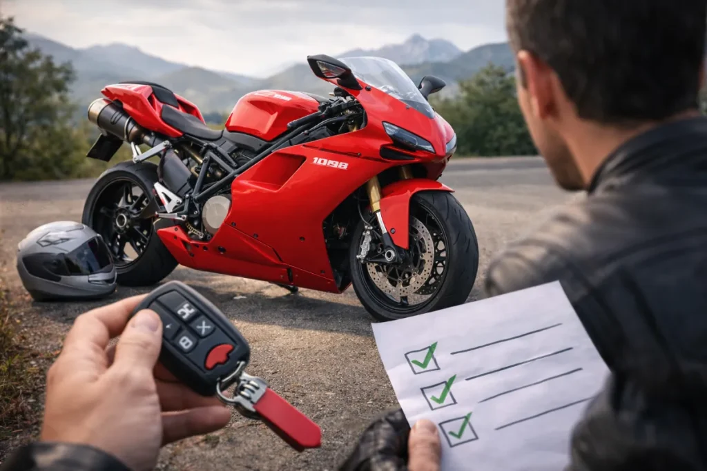 ドゥカティ1098を中古で後悔しない購入前チェックリスト