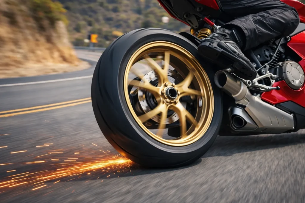 違い②ホイール｜V4Sの鍛造ホイールは「軽い」より“曲がり方”が変わる