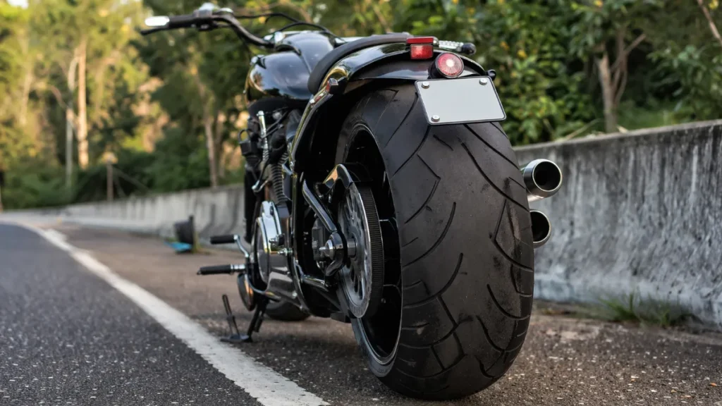よくある質問｜ハーレーのタイヤ太いとどうなる？