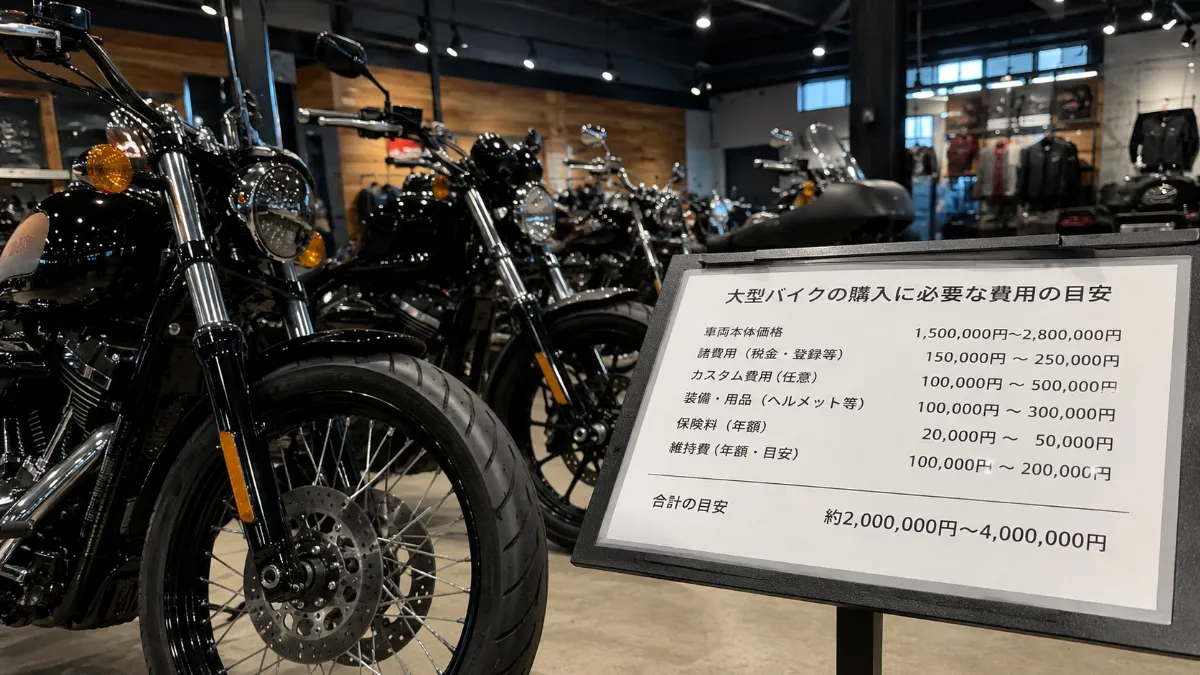 ハーレー大型の値段はいくら必要？新車・中古・乗り出し総額・維持費まで後悔しない選び方